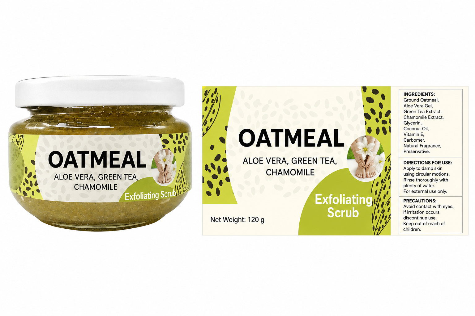 KIT OF OAT SCRUB 70 ML LEMON - Image 2